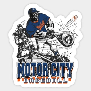 Motor City Big Stick Baseball Slugger Sticker